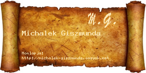 Michalek Giszmunda névjegykártya